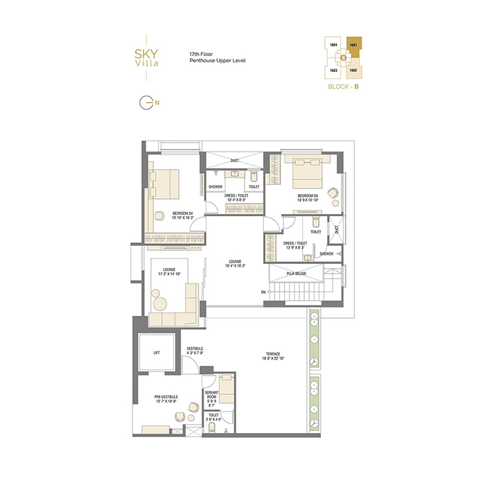 2BHK Unit Plan Type-2